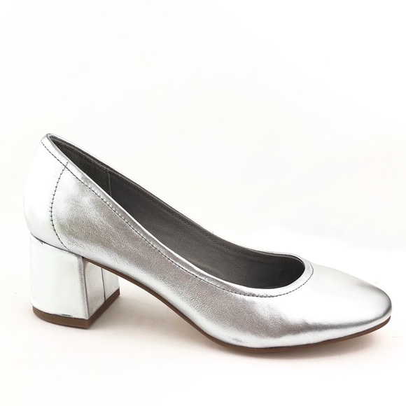 steve madden silver pumps